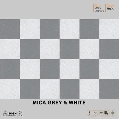 Mica Grey and White